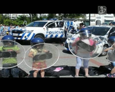 Portalegre: PSP vai rever contacto de crianças com equipamentos policiais - TVI