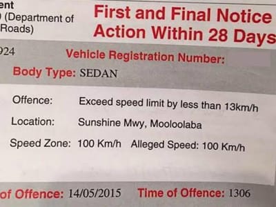Apanha multa por cumprir limite de velocidade - TVI