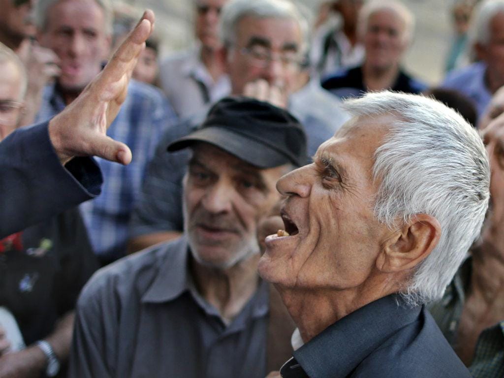Pensionistas gregos [Reuters]