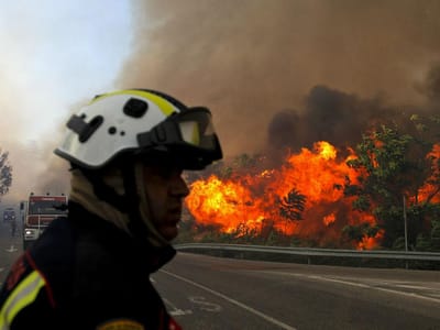 Fogo em Ourém já foi “dominado” pelos bombeiros - TVI