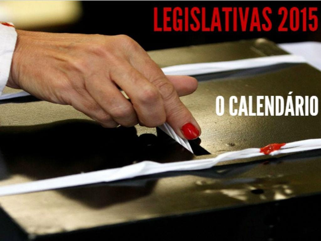 Calendário das Legislativas