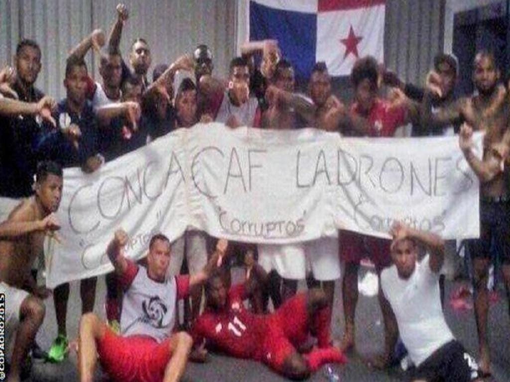 Jogadores do Panamá protestam: «CONCACAF corruptos»