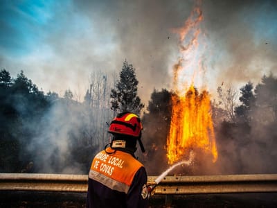 Incêndio em Figueira de Castelo Rodrigo mobiliza dezenas de bombeiros - TVI