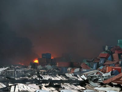 Explosões em Tianjin podem apresentar elevado risco tóxico - TVI