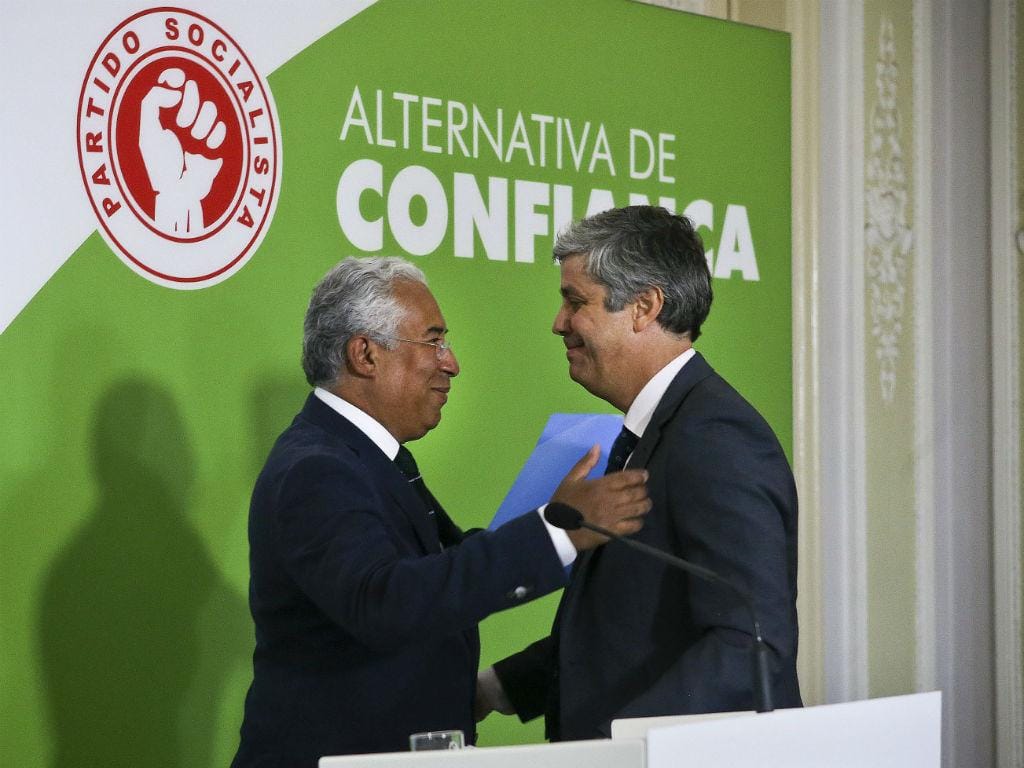 António Costa e Mário Centeno [Foto: Lusa]