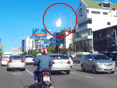 “Bola de fogo” avistada no céu da Tailândia - TVI