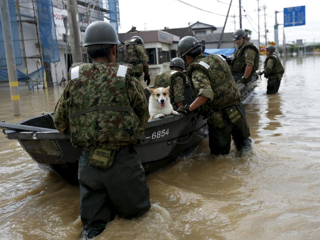 Inundações no Japão (Issei Kato/Reuters)