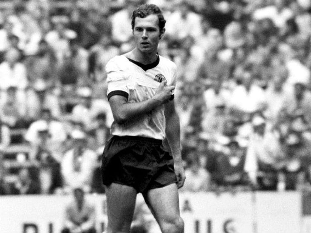 Franz Beckenbauer no Itália-Alemanha de 1970