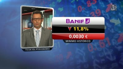 Banif afunda 11,8% na Bolsa de Lisboa - TVI