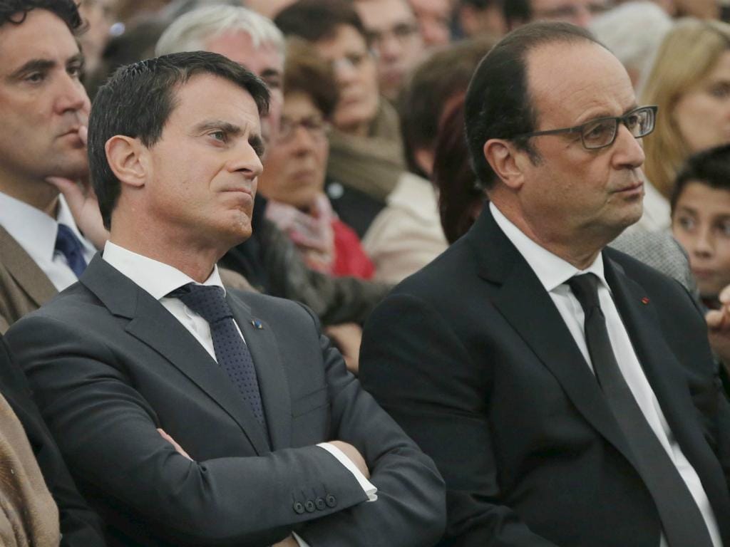 Hollande e Valls marcam presença na homenagem às vítimas