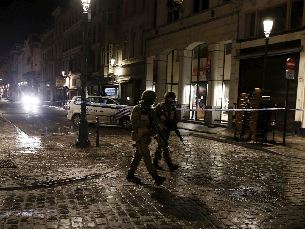 Operações policiais na Bélgica (REUTERS)