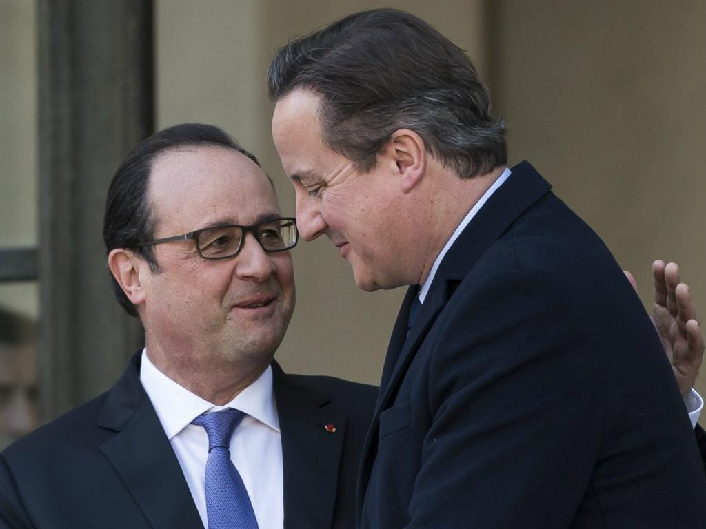 David Cameron e François Hollande