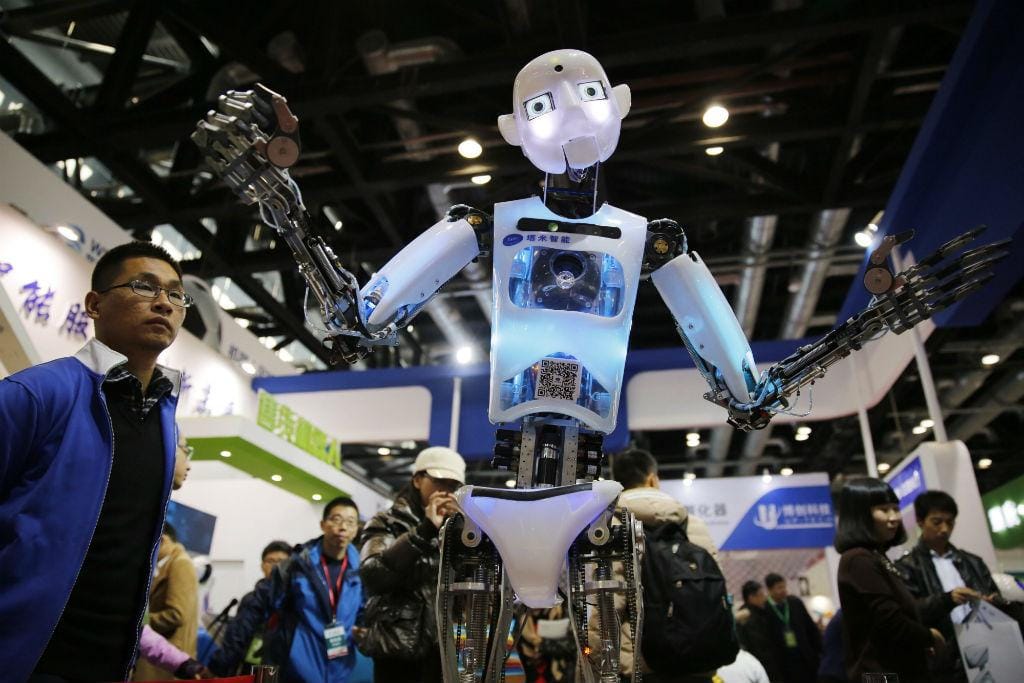 A maior conferência internacional de robots realizou-se na China