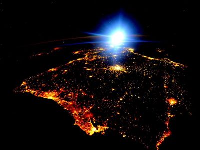 Astronauta fotografa Portugal e Espanha a partir do Espaço - TVI
