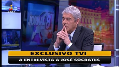 José Sócrates em entrevista exclusiva no Jornal das 8 - TVI