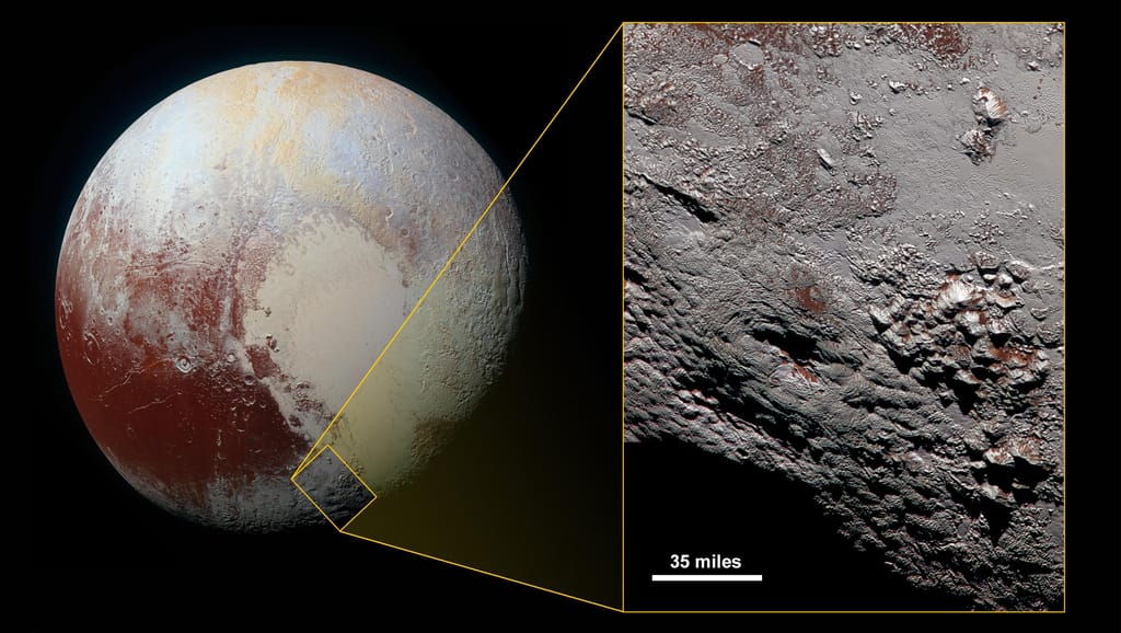 Vulcão de gelo encontrado em Plutão