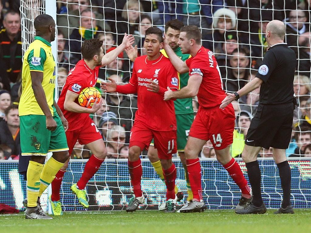 Norwich-Liverpool (Reuters)