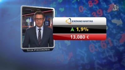 Jerónimo Martins e EDP garantem dia de ganhos ligeiros na Bolsa - TVI
