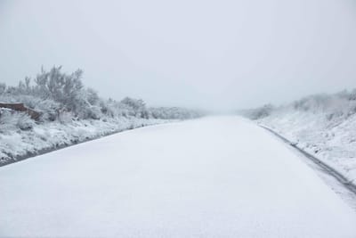 Queda de neve obriga ao corte de estrada em Viseu - TVI