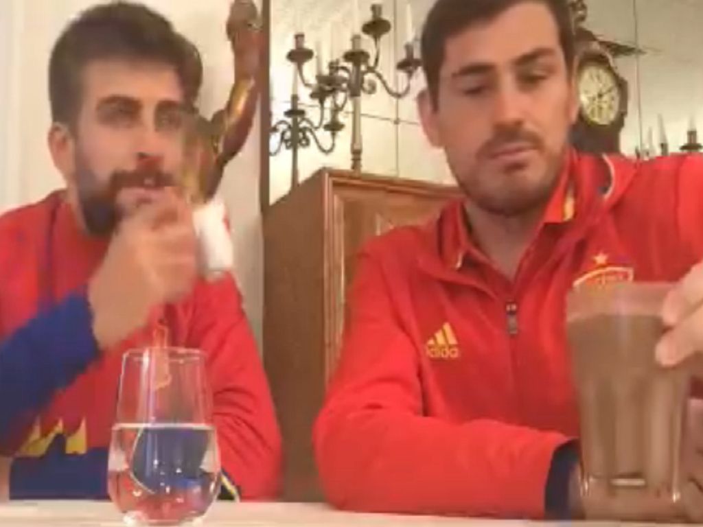 Piqué e Casillas (Periscope)