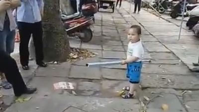 Criança defende avó da polícia com cabo de aço - TVI