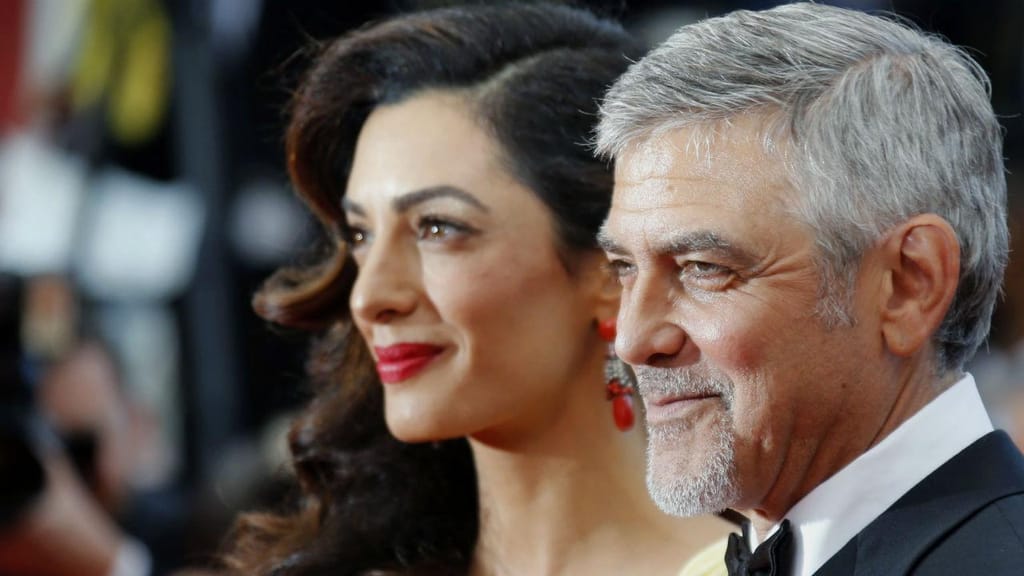 O casal Amal e George Clooney