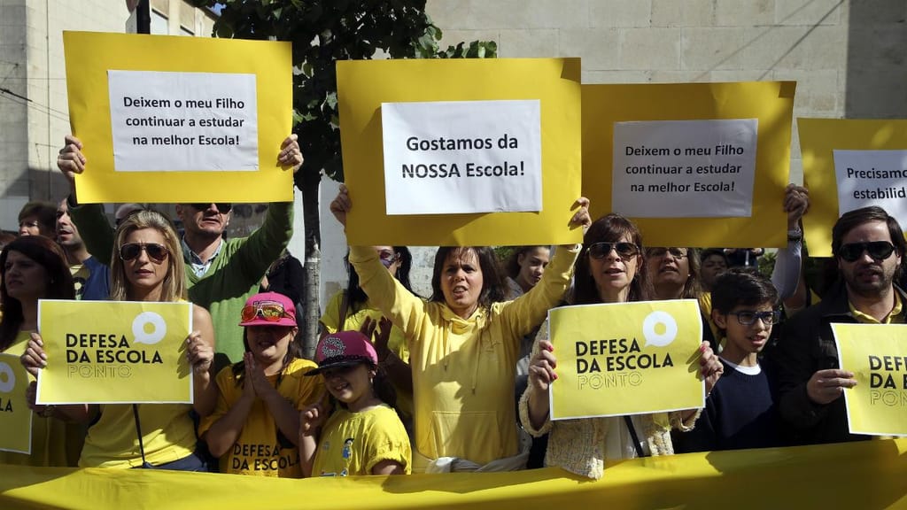 Protesto de colégios em Coimbra