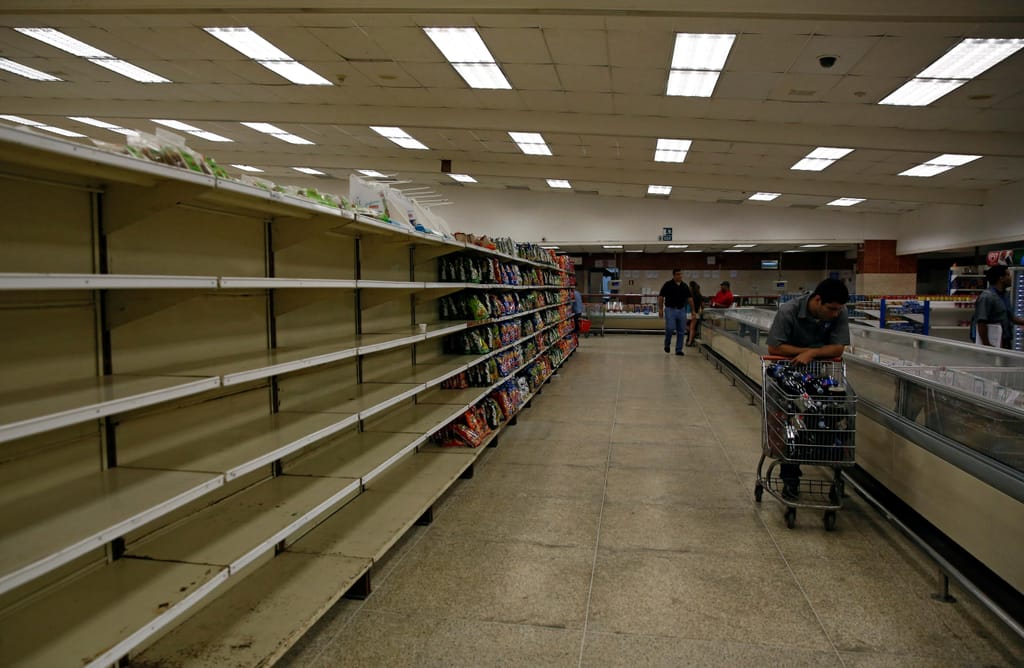 Supermercados vazios na Venzuela