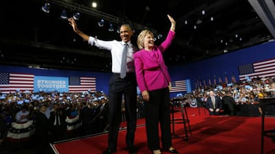Obama junta-se a Hillary Clinton em ação de campanha - TVI