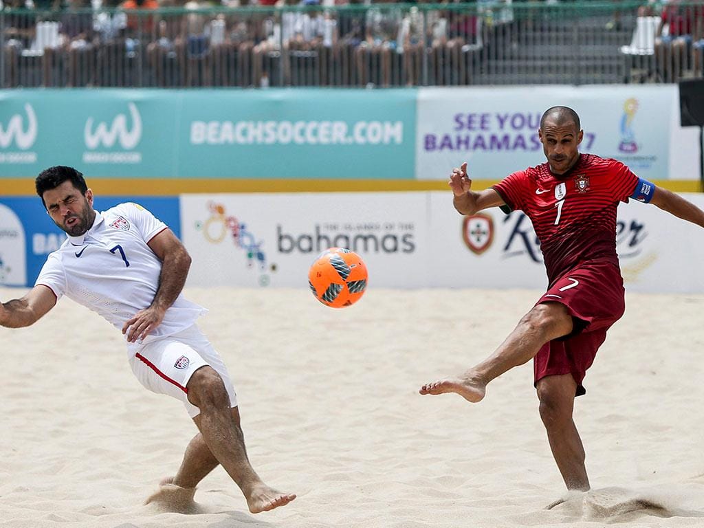 Futebol de praia: Portugal-EUA