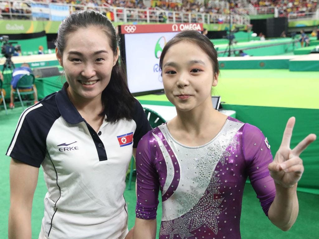 Rio: as duas Coreias juntas num sorriso