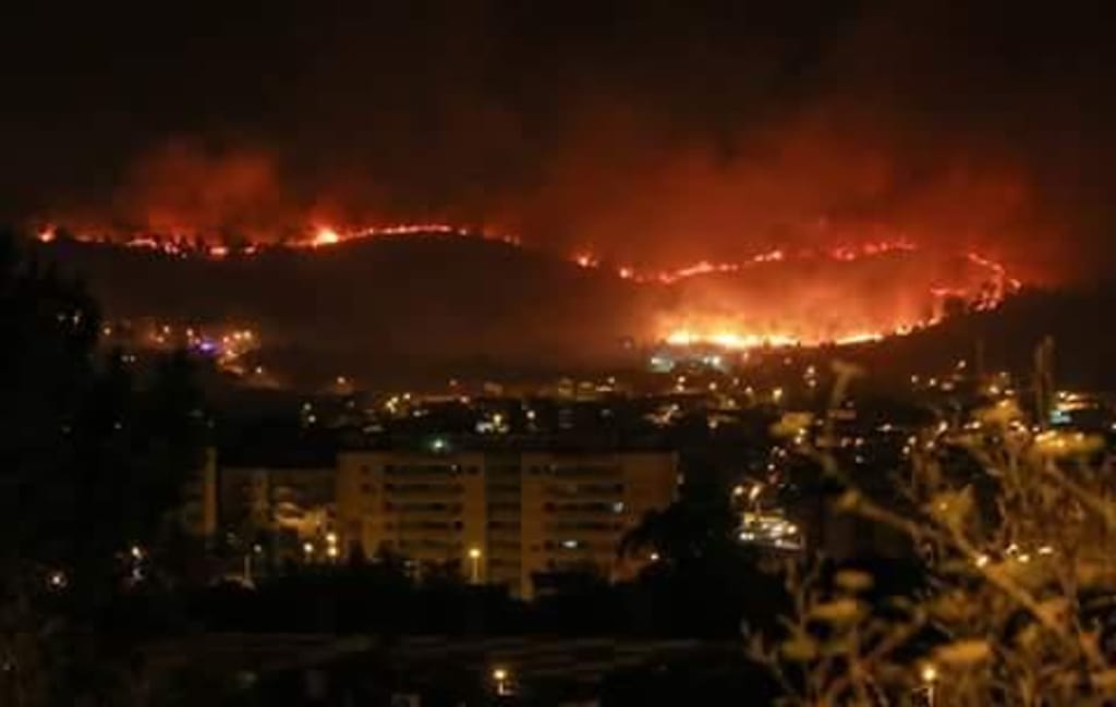 Eu vi: Incêndio em Valongo (Foto enviada por Mariana Reis)