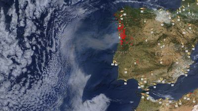 Mapa mostra país a arder como nunca o viu - TVI