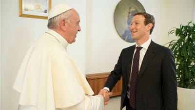 Papa recebeu o fundador do Facebook - TVI