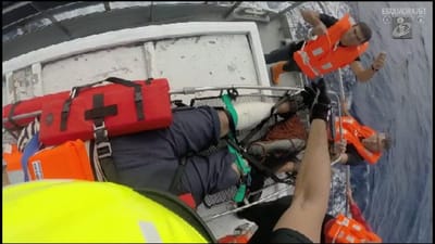 Pescador mordido por tubarão resgatado em Peniche - TVI