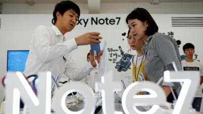 Galaxy Note 7 causa abalo nos lucros da Samsung - TVI