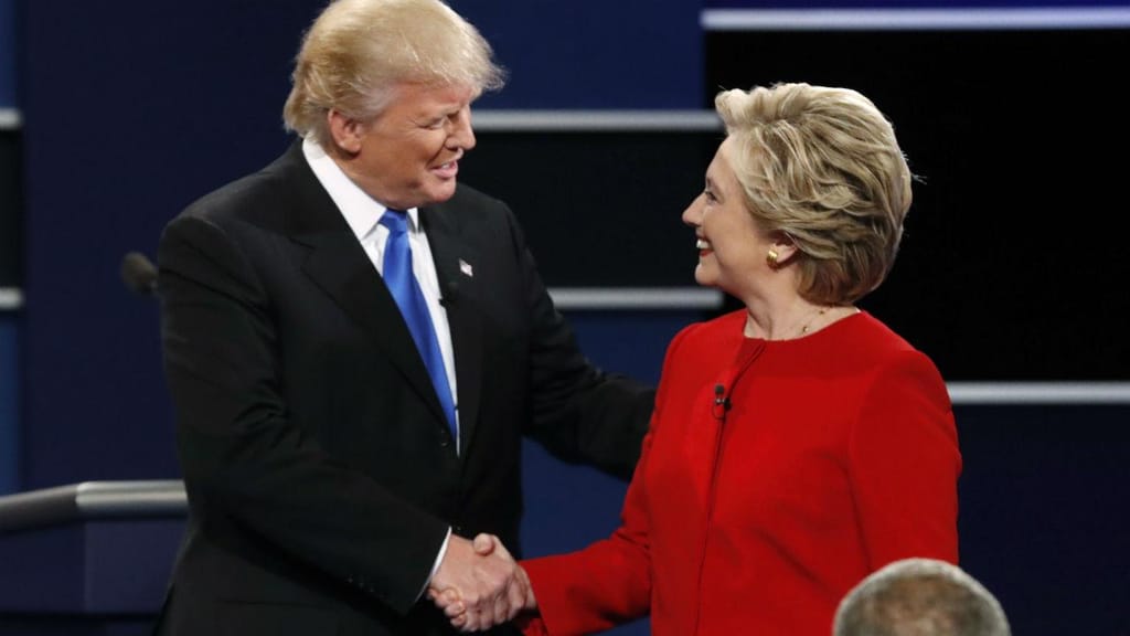 Debate entre Hillary Clinton e Donald Trump, candidatos à presidência dos EUA