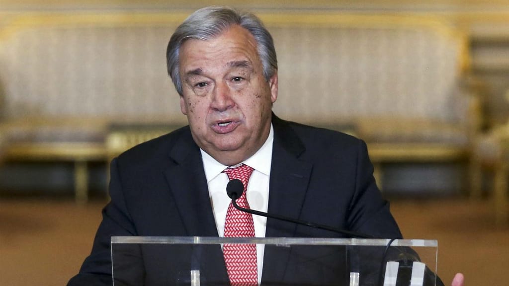 António Guterres no Palácio das Necessidades