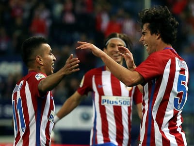 VÍDEO: At. Madrid marca sete com um golo de Tiago e dois de Gaitán - TVI