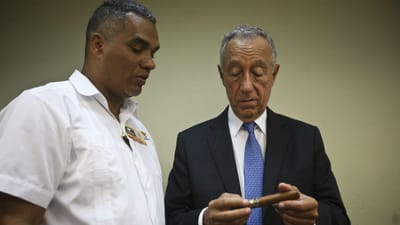 Marcelo vai fumar charuto cubano no dia da tomada de posse de Guterres - TVI