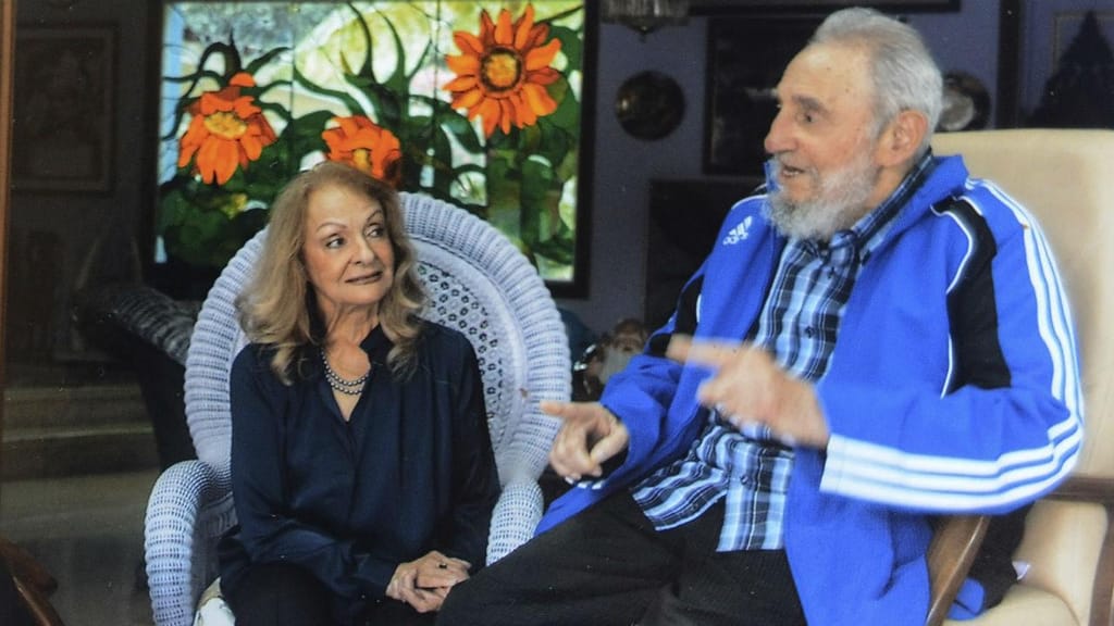 Fidel Castro e a segunda mulher Dalia Soto del Valle