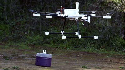 Drone entrega comida em aldeia isolada de Coimbra - TVI