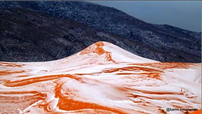 Nevou no deserto do Saara, 37 anos depois - TVI