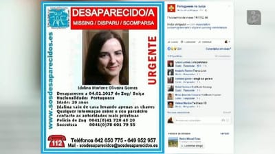 Portuguesa que estava desaparecida na Suíça foi encontrada morta - TVI
