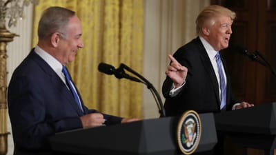 Trump até trata Netanyahu por "Bibi" e admite que só Israel possa ser Estado na Palestina - TVI