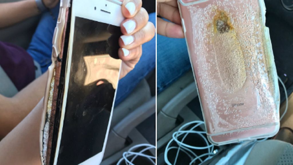 Brianna Olivas diz que o seu iPhone 7 Plus explodiu 