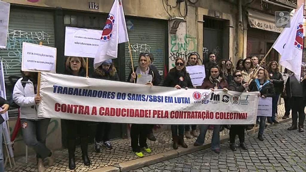 Trabalhadores dos SAMS estão em greve pela contratação colectiva