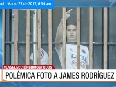 FOTO: gesto de James Rodríguez gera polémica na Colômbia - TVI