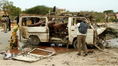 Vinte mortos em duplo atentado terrorista na Somália - TVI