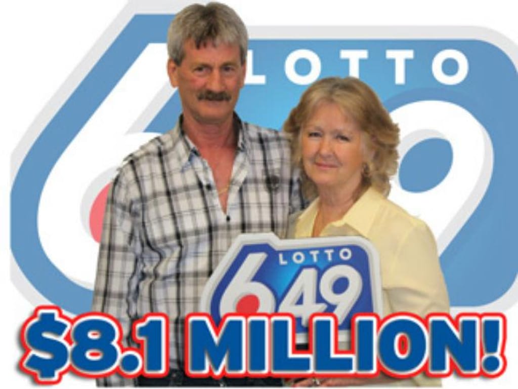 Casal canadiano vence a lotaria três vezes